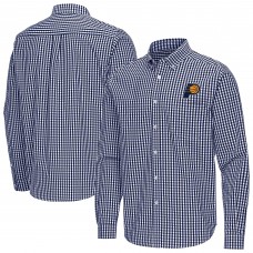 Indiana Pacers Antigua Navy Ellis Woven Tri-Blend Button-Down Shirt