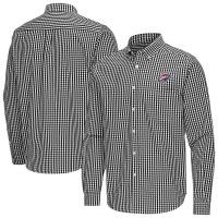 Oklahoma City Thunder Antigua Black Ellis Woven Tri-Blend Button-Down Shirt