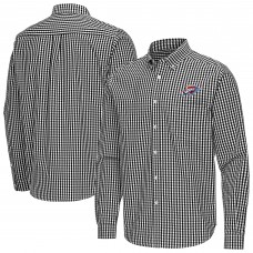 Oklahoma City Thunder Antigua Black Ellis Woven Tri-Blend Button-Down Shirt