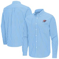 Рубашка Oklahoma City Thunder Antigua Powder Blue Ellis Woven Tri-Blend
