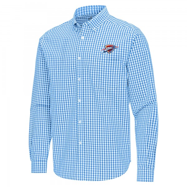 Рубашка Oklahoma City Thunder Antigua Powder Blue Ellis Woven Tri-Blend