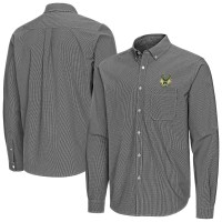 Milwaukee Bucks Antigua Black Porter Woven Long Sleeve Button-Down Shirt