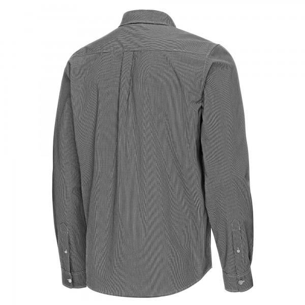 Brooklyn Nets Antigua Black Porter Woven Long Sleeve Button-Down Shirt