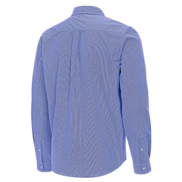New York Knicks Antigua Blue Porter Woven Long Sleeve Button-Down Shirt
