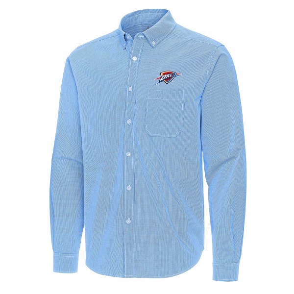 Рубашка Oklahoma City Thunder Antigua Powder Blue Porter Woven