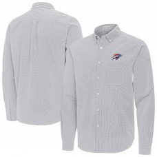 Рубашка Oklahoma City Thunder Antigua Gray Porter Woven