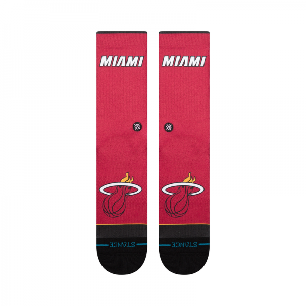 Miami Heat Stance 2025/26 Statement Edition Crew Socks