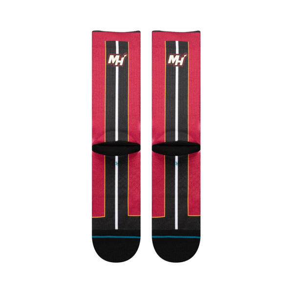 Miami Heat Stance 2025/26 Statement Edition Crew Socks