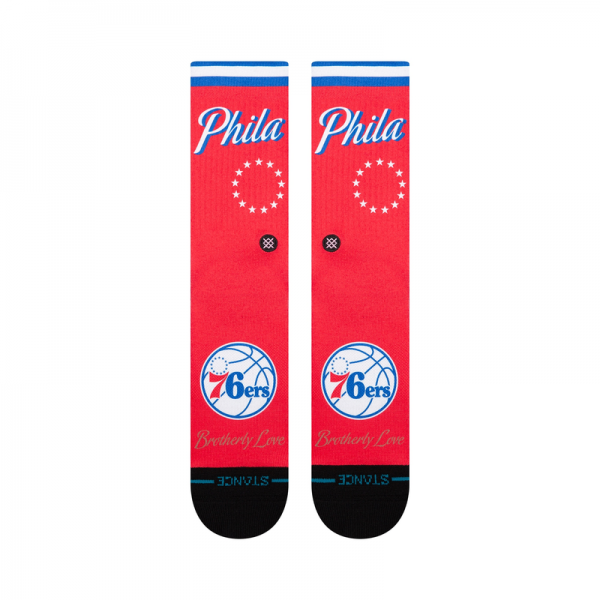 Philadelphia 76ers Stance 2025/26 Statement Edition Crew Socks