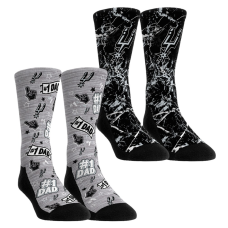 Unisex San Antonio Spurs Rock Em Socks Number 1 Dad 2-Pack Crew Socks