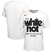 Unisex Miami Heat Nike White 2025 NBA Playoffs On-Court Mantra T-Shirt