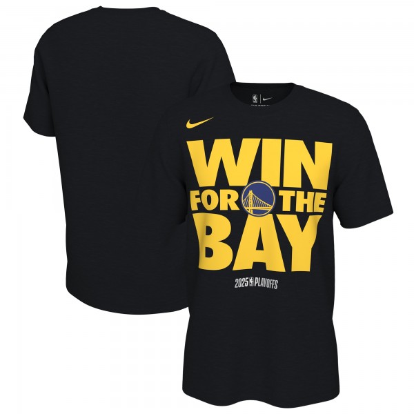 Unisex Golden State Warriors Nike Black 2025 NBA Playoffs On-Court Mantra T-Shirt