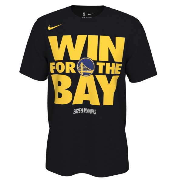 Unisex Golden State Warriors Nike Black 2025 NBA Playoffs On-Court Mantra T-Shirt
