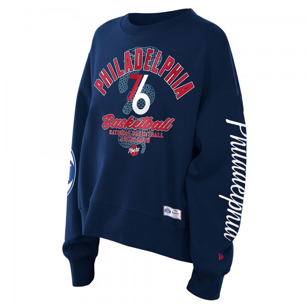 Philadelphia 76ers New Era Wo2025/26 City Edition Sweatshirt - Navy