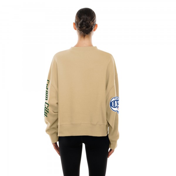 Milwaukee Bucks New Era Wo2025/26 City Edition Sweatshirt - Tan