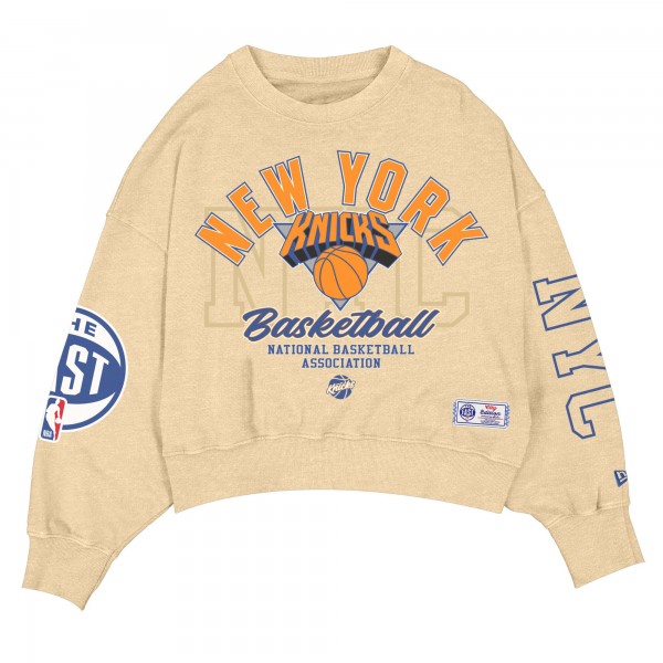 WoNew York Knicks New Era Tan 2025/26 City Edition Sweatshirt