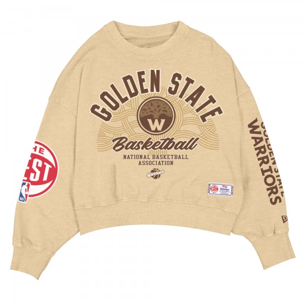 Golden State Warriors New Era Wo2025/26 City Edition Sweatshirt - Tan