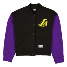 Los Angeles Lakers New Era Wo2025/26 City Edition Full-Snap Fleece Jacket - Purple/Black
