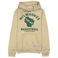 Milwaukee Bucks New Era 2025/26 City Edition Fleece Hoodie - Tan