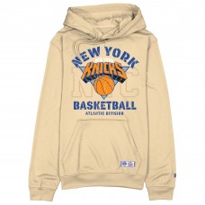 New York Knicks New Era 2025/26 City Edition Fleece Hoodie - Tan