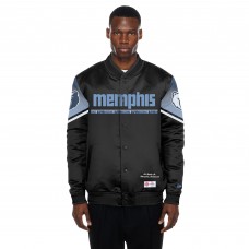 Memphis Grizzlies New Era 2025/26 City Edition Full-Snap Satin Jacket - Black