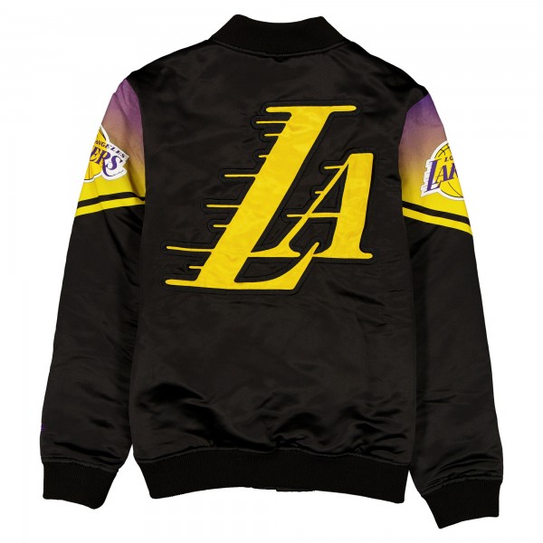Куртка на кнопках Los Angeles Lakers New Era 2025/26 City Edition Satin - Black