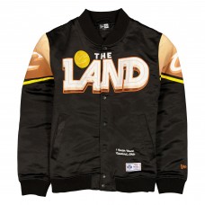 Cleveland Cavaliers New Era 2025/26 City Edition Full-Snap Satin Jacket - Black