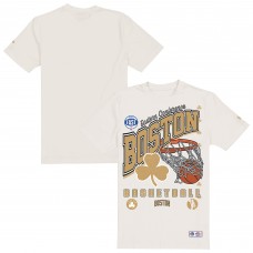 Boston Celtics New Era Cream Oversized City Edition Remix Vintage T-Shirt