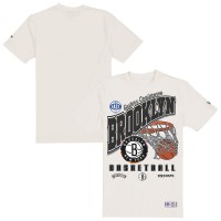 Brooklyn Nets New Era Cream Oversized City Edition Remix Vintage T-Shirt