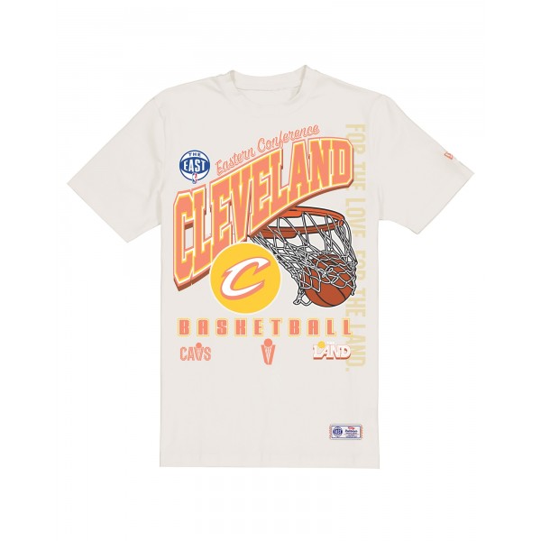 Cleveland Cavaliers New Era Cream Oversized City Edition Remix Vintage T-Shirt