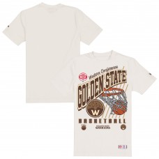 Golden State Warriors New Era Cream Oversized City Edition Remix Vintage T-Shirt