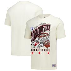 Toronto Raptors New Era Cream Oversized City Edition Remix Vintage T-Shirt