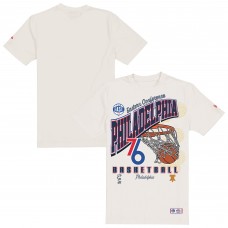 Philadelphia 76ers New Era Cream Oversized City Edition Remix Vintage T-Shirt