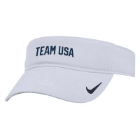 Team USA Nike Ace Performance Adjustable Visor - White