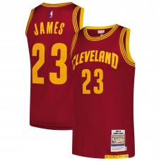 Джерси Cleveland Cavaliers LeBron James Mitchell & Ness Wine Hardwood Classics 2015/16 Authentic