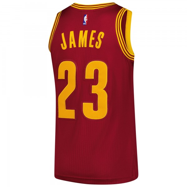 Джерси Cleveland Cavaliers LeBron James Mitchell & Ness Wine Hardwood Classics 2015/16 Authentic