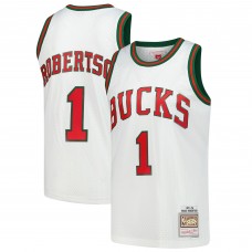 Джерси Milwaukee Bucks Oscar Robertson Mitchell & Ness White Hardwood Classics Swingman