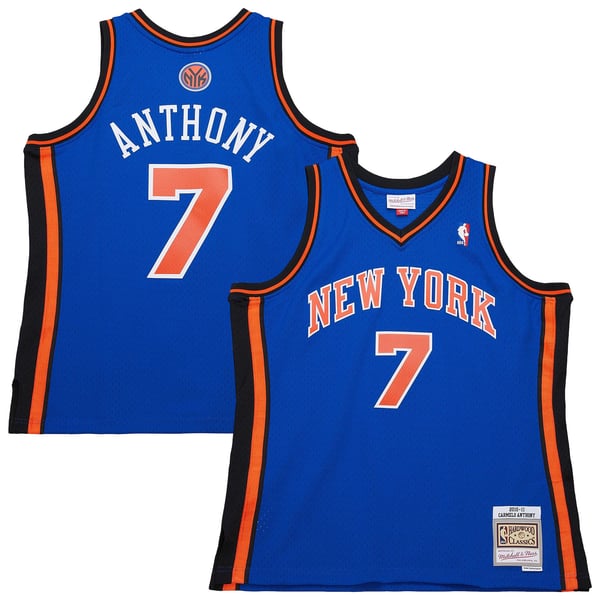 Джерси Carmelo Anthony New York Knicks Mitchell & Ness 2010/11 Swingman - Blue