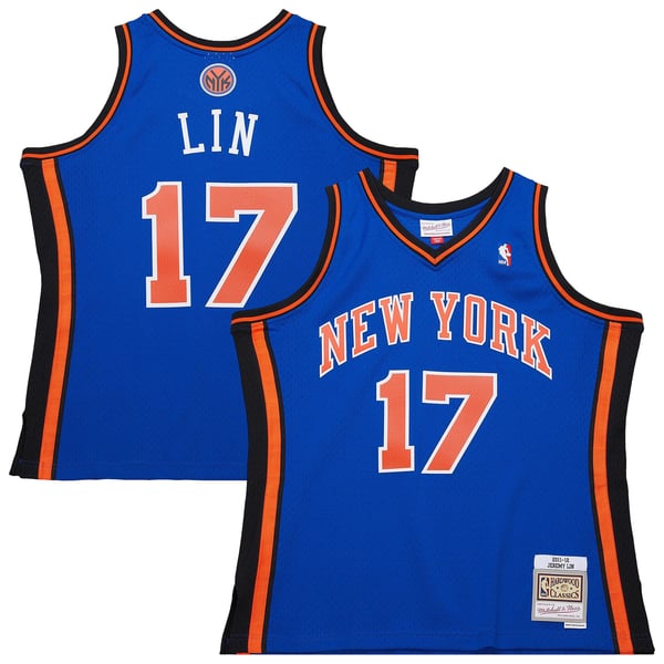 Джерси Jeremy Lin New York Knicks Mitchell & Ness 2011/12 Swingman - Blue