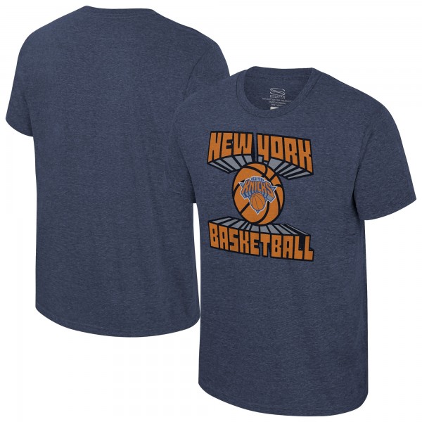 Stadium Essentials New York Knicks Unisex Navy Club Time Tri-Blend T-Shirt