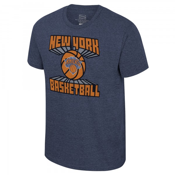 Stadium Essentials New York Knicks Unisex Navy Club Time Tri-Blend T-Shirt