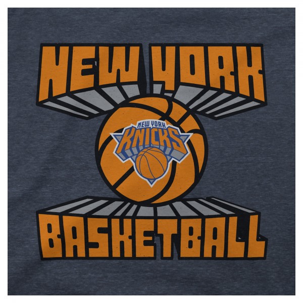 Stadium Essentials New York Knicks Unisex Navy Club Time Tri-Blend T-Shirt