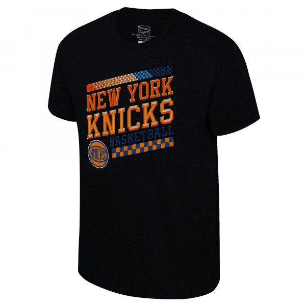 Stadium Essentials New York Knicks Unisex Black Drive to Win Tri-Blend T-Shirt