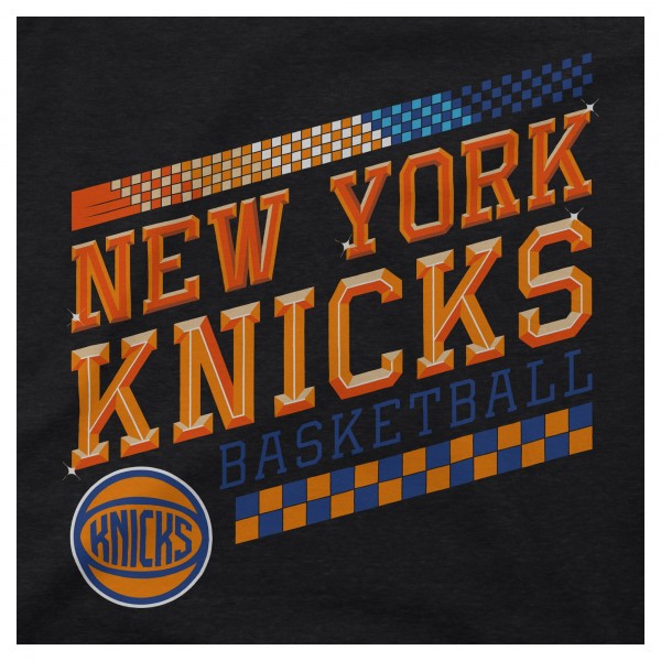 Stadium Essentials New York Knicks Unisex Black Drive to Win Tri-Blend T-Shirt