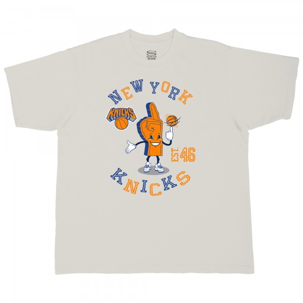 New York Knicks Stadium Essentials Cream Number One Oversized T-Shirt