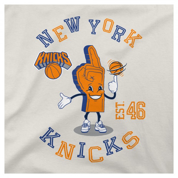 New York Knicks Stadium Essentials Cream Number One Oversized T-Shirt