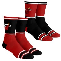 Подростковая Miami Heat Rock Em Socks 2-Pack Color Block Crew Socks Set