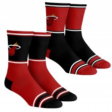 Подростковая Miami Heat Rock Em Socks 2-Pack Color Block Crew Socks Set
