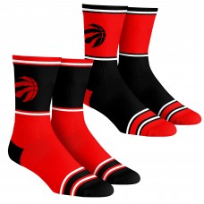 Подростковая Toronto Raptors Rock Em Socks 2-Pack Color Block Crew Socks Set