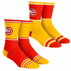 Подростковая Atlanta Hawks Rock Em Socks 2-Pack Color Block Crew Socks Set